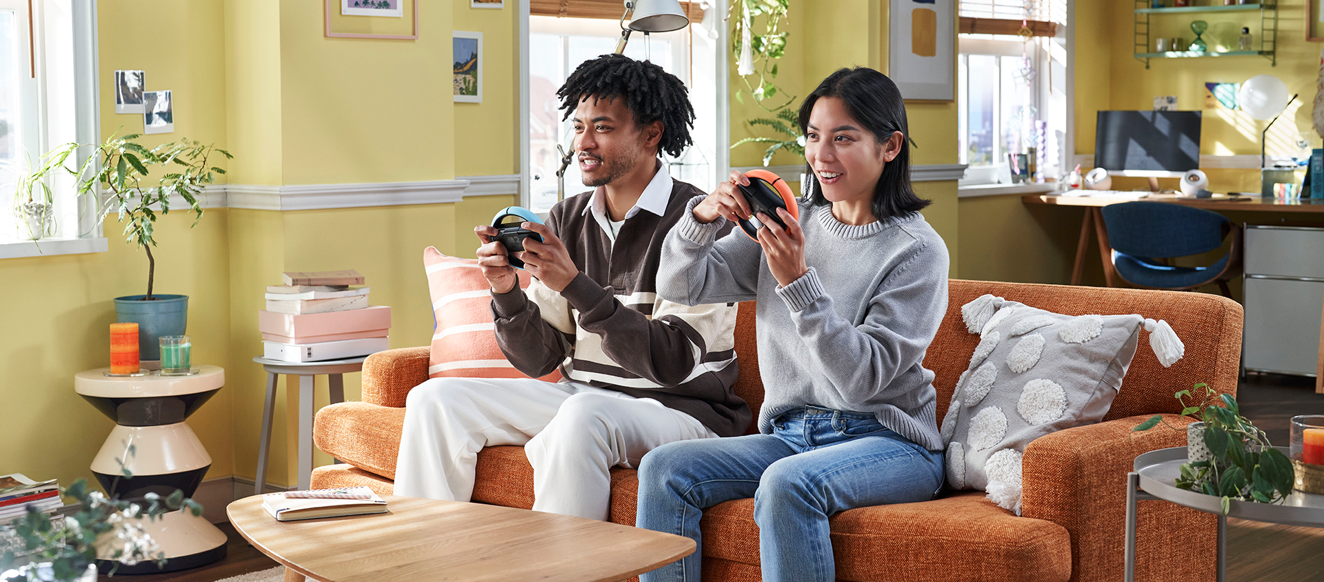 Nintendo Switch 2 in TV mode connected to a big screen